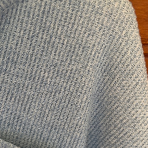 LOFT Soft Blue Ribbed Pullover - Picture 5 of 5